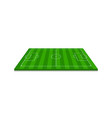 soccer 3d stadium football field green football vector image