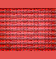 red brick wall texture background design vector image