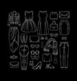 set female clothes vector image