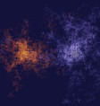 abstract composition with particles following vector image vector image