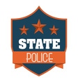 state police vector image