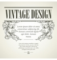 vintage design elements retro card vector image