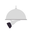 dish dome waiter vector image