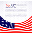 stylish american independence day design vector image