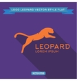 logo wild felines into flat icon vector image