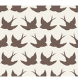 old school seamless pattern with birds vector image