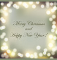 christmas bokeh background vector image