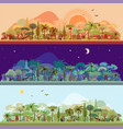 collection of tropical rainforest vector image
