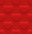 seamless background with neumorphic style heart vector image vector image