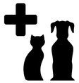 veterinarian medicine sign vector image vector image