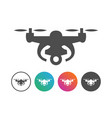drone aerial photography icon symbol design set vector image vector image
