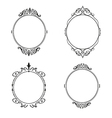 frame labels set ornamental vintage vector image