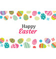 happy easter egg background template vector image