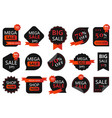 sale price tags mega set in flat cartoon design vector image