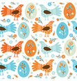 seamless easter background vector image vector image