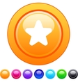 star circle button vector image