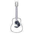 acoustic guitar vector image vector image