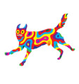 rainbow dog 3 vector image vector image