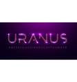 space font alphabet letters outline linear vector image vector image