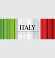abstract italian flag banner second vector image vector image