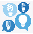 bulb idea vector image vector image