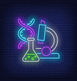 laboratory neon sign vector image