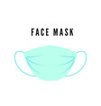 medical face mask protection health from virus vector image