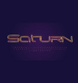 space font alphabet letters outline linear vector image vector image