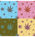 cannabis leaf pattern vector image