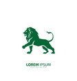 lion logo silhouette company design vector image vector image