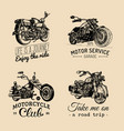 motorcycles inspirationaladvertising vector image