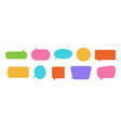 speech bubbles and chatting boxes vector image