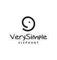 elephant logo vector image vector image