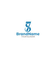 combination initial s7 logo design vector image