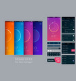 mobile ui kit vector image vector image