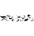 modern waves halftone set grunge texture white vector image vector image