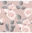 vintage roses seamless vector image vector image