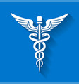 caduceus icon vector image