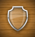 glass shield vector image vector image