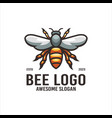 bee logo design vector image