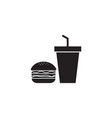 junk food icon design template isolated vector image