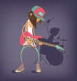 guitarist vector image