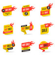 hot sale banners design templates set vector image