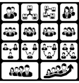 teamwork user icon vector image