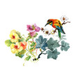 watercolor hand drawn seamless pattern vector image vector image
