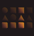 set abstract modern gradient shapes design vector image vector image