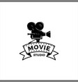 vintage movie studio vector image vector image
