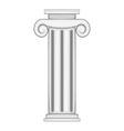 decorative roman pillar icon vector image