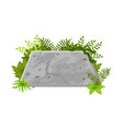 stone game interface ui game button gui element vector image vector image