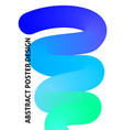blue modern colorful poster vector image vector image